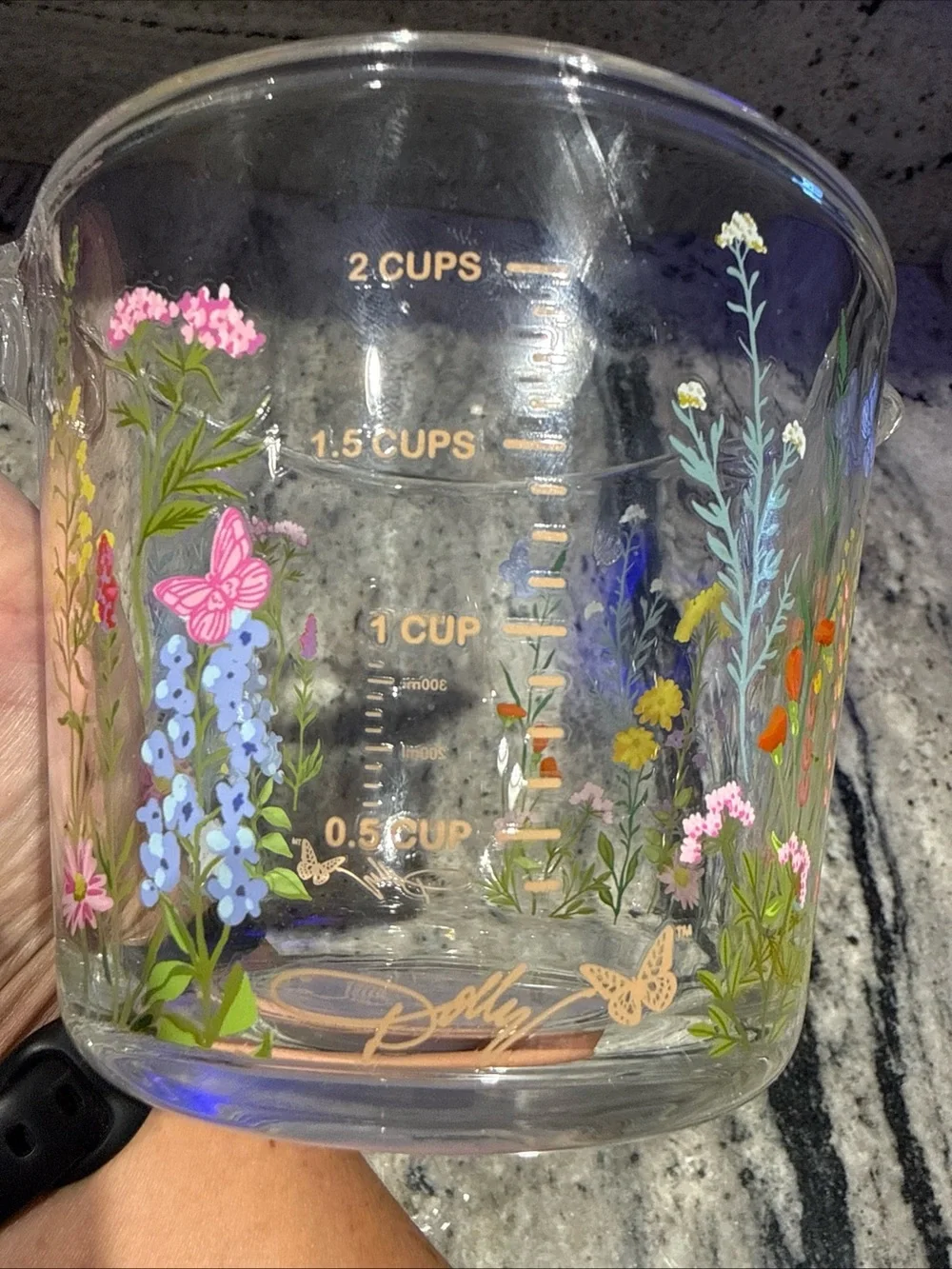 Dolly Parton - Glass Measuring Cup. Viral Wildflower edition. WONT LAST.